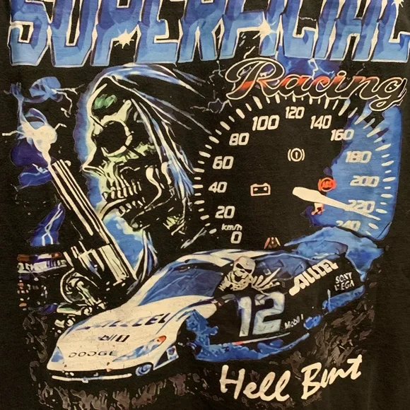 Superficial Racing Hell Bent like style shirt. Grailed. Used. Size Small. - Picture 3 of 3
